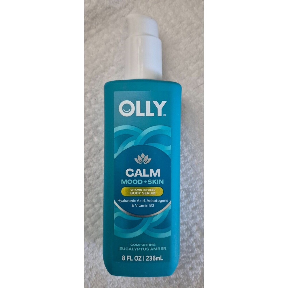 Olly CALM Body Serum Mood + Skin Vitamin Infused Comforting Balance 8 Fl Oz